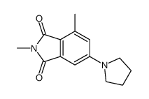 2,4-dimethyl-6-pyrrolidin-1-ylisoindole-1,3-dione Structure