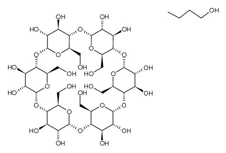 α-cyclodextrin * 1-butanol Structure