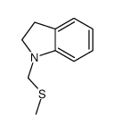 1-(methylsulfanylmethyl)-2,3-dihydroindole结构式