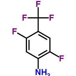 4-氨基-2,5-二氟三氟甲苯结构式