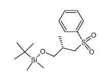 ((S)-3-Benzenesulfonyl-2-methyl-propoxy)-tert-butyl-dimethyl-silane结构式