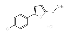 [5-(4-氯苯基)-2-噻吩基]甲胺盐酸盐结构式