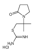 [2-methyl-2-(2-oxopyrrolidin-1-yl)propyl] carbamimidothioate,hydrochloride结构式