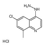 6-氯-4-肼基-8-甲基喹啉盐酸盐结构式