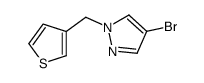 4-BROMO-1-(THIOPHEN-3-YLMETHYL)-1H-PYRAZOLE structure