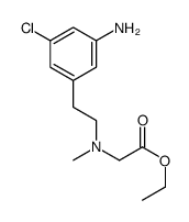 2-((3-氨基-5-氯苯乙基)(甲基)氨基)乙酸乙酯结构式