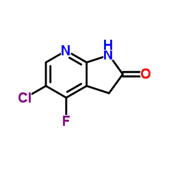 5-Chloro-4-fluoro-1,3-dihydro-2H-pyrrolo[2,3-b]pyridin-2-one Structure