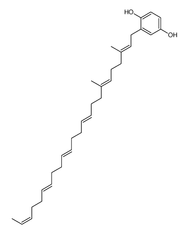 2-(3,7-dimethyltetracosa-2,6,10,14,18,22-hexaenyl)benzene-1,4-diol Structure