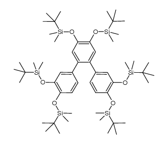 ([1,1':2',1''-terphenyl]-3,3'',4,4',4'',5'-hexaylhexakis(oxy))hexakis(tert-butyldimethylsilane)结构式