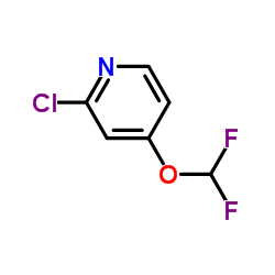2-氯-4-(二氟甲氧基)吡啶结构式