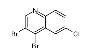 6-Chloro-3,4-dibromoquinoline Structure