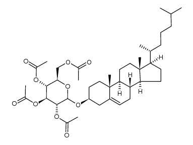 cholesteryl α- and β-2,3,4,6-tetra-O-acetyl-D-glucosides structure