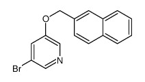 3-((萘-6-基)甲氧基)-5-溴吡啶结构式