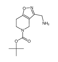 3-(氨基甲基)-6,7-二氢异噁唑并[4,5-c]吡啶-5(4H)-羧酸叔丁酯结构式