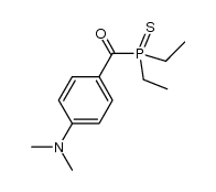 diethyl(4-(dimethylamino)benzoyl)phosphine sulfide Structure