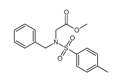 N-benzyl-N-[(4-methylphenyl)sulfonyl]glycine methyl ester结构式