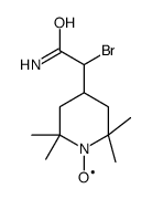 2-bromo-2-(1-λ1-oxidanyl-2,2,6,6-tetramethylpiperidin-4-yl)acetamide Structure