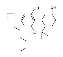 (6aR,9R,10aR)-3-(1-hexylcyclobutyl)-6,6-dimethyl-6a,7,8,9,10,10a-hexahydrobenzo[c]chromene-1,9-diol Structure