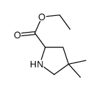 ethyl 4,4-dimethylpyrrolidine-2-carboxylate Structure