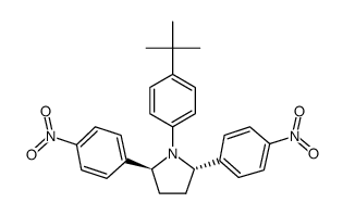 (2S,5S)-1-(4-(tert-butyl)phenyl)-2,5-bis(4-nitrophenyl)pyrrolidine Structure