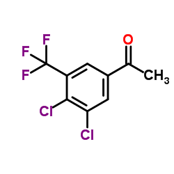 1-(3,4-Dichloro-5-(trifluoromethyl)phenyl)ethanone Structure