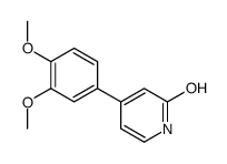 4-(3,4-dimethoxyphenyl)-1H-pyridin-2-one结构式