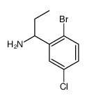 1-(2-溴-5-氯苯基)丙烷-1-胺结构式