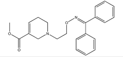 1-[2-[[(二苯基亚甲基)氨基]氧基]乙基]-1,2,5,6-四氢-3-吡啶甲酸甲酯结构式