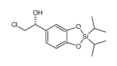 (R)-2-chloro-1-(2,2-diisopropylbenzo[d][1,3,2]dioxasilol-5-yl)ethan-1-ol Structure