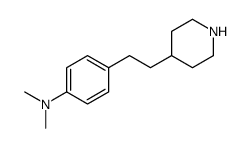 N,N-dimethyl-4-(2-piperidin-4-ylethyl)aniline结构式