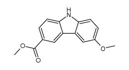 methyl 6-methoxy-9H-carbazole-3-carboxylate Structure
