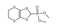 2-(dimethoxyphosphoryl)-5,6-dihydro-1,3-dithiolo[4,5-b][1,4]dithiin结构式