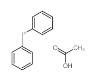 Iodonium, diphenyl- acetate Structure