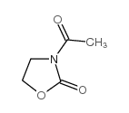2-OXAZOLIDINONE, 3-ACETYL- Structure