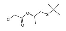 (S)-1-(tert-butylthio)propan-2-yl 2-chloroacetate结构式