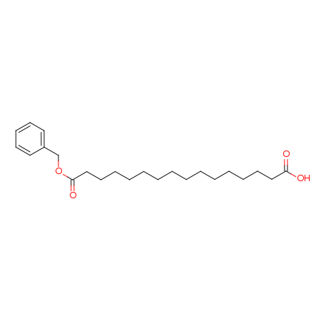 hexadecanedioic Acid Monobenzyl Ester Structure