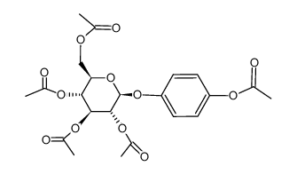 Arbutin pentaacetate structure