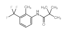 2,2-二甲基-N-[2-甲基-3-(三氟甲基)苯基]-丙酰胺结构式