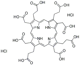 卟啉 III 二盐酸盐结构式