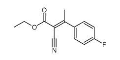 ethyl 2-cyano-3-(4-fluorophenyl)-2-butenoate Structure