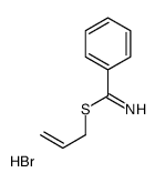 prop-2-enyl benzenecarboximidothioate,hydrobromide Structure