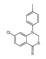 7-chloro-1-p-tolyl-1,2-dihydro-benzo[d][1,3]thiazine-4-thione Structure
