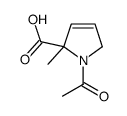 1H-Pyrrole-2-carboxylic acid, 1-acetyl-2,5-dihydro-2-methyl- (9CI) Structure