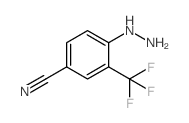 4-Cyano-2-(trifluoromethyl)phenylhydrazine Structure