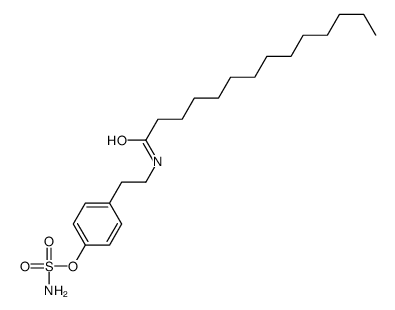 N-[2-[4-[(氨基磺酰基)氧基]苯基]乙基]十四酰胺结构式