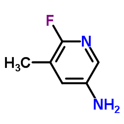 5-氨基-2-氟-3-甲基吡啶结构式