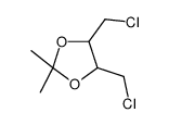 4,5-bis(chloromethyl)-2,2-dimethyl-1,3-dioxolane结构式