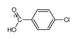 4-chlorobenzoic acid [carboxyl-14c]结构式
