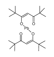 双(2,2,6,6,-四甲基-3,5-庚二酮)铅(II)结构式