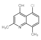 5-氯-2,8-二甲基-4-羟基喹啉结构式